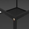 vidaXL Coffee Table Black Tempered glass, powder-coated steel