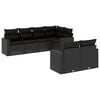 vidaXL Garden Sofa Set Black