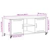 vidaXL TV Cabinet Pink Cold-rolled steel 39.4x15.4x17.1 in TV Cabinet