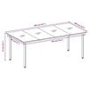 vidaXL Garden Dining Set Black