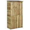 vidaXL Garden Storage Shed Green Pinewood 33.5 x 18.9 x 69.7 in