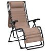 vidaXL Folding Deck Chair Textilene Taupe