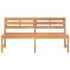 vidaXL Garden Bench Warm Wood Tone Teak Wood Large Durable