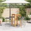vidaXL Garden Bar Set Grey, Anthracite