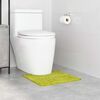 vidaXL Anti-slip Bath Mat with Toilet Cut Green 19.7" x 19.7" PP