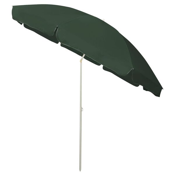 vidaXL Beach Parasol Green 118.1"