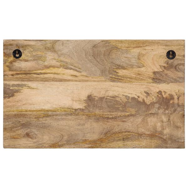 vidaXL Wall-mounted Coat Racks with 4 Hooks 2 pcs Solid Wood Mango