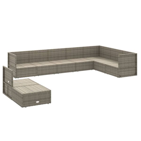 vidaXL Garden Lounge Set Gray