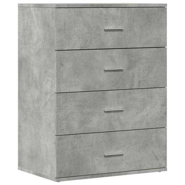 vidaXL Sideboard Concrete Grey Engineered Wood Medium Sideboard