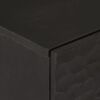 vidaXL Side Cabinet Set of 2 Black Solid mango wood, engineered wood, iron