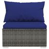 vidaXL Garden Lounge Set Grey, Dark Blue