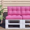 vidaXL Pallet Cushion Pink 100% Polyester 23.6 x 15.7 x 4.7 in
