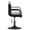 vidaXL Swivel Dining Chair Set of 2 Black