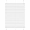 vidaXL Pleated Blind White 100% Polyester 43.3 x 39.4 in