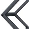 vidaXL Firewood Rack Anthracite 19.7x9.8x19.7" Cold-rolled steel