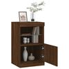 vidaXL Sideboard Brown Oak Engineered wood, glass Sideboard Rectangular