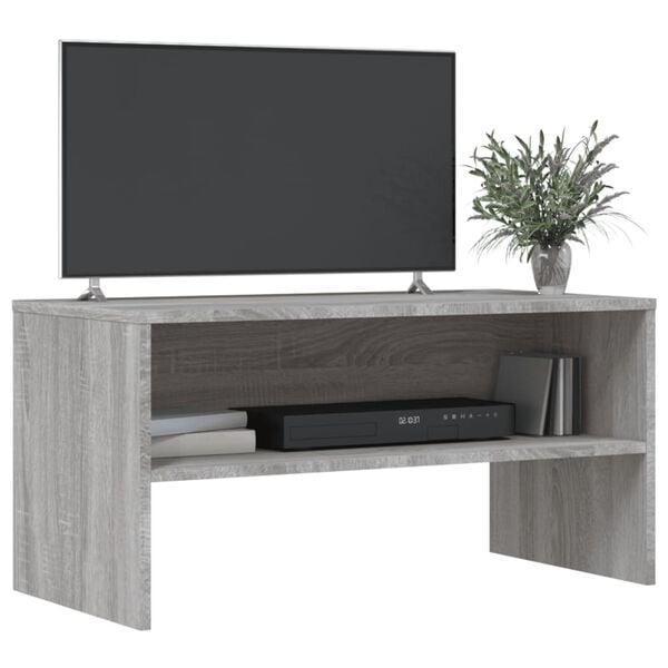 vidaXL TV Cabinet Grey Sonoma Engineered Wood Medium Modern TV Cabinet