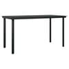 vidaXL Garden Dining Set Black