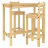 vidaXL Bar Set Honey wood Solid pine furniture Simple Bar Set