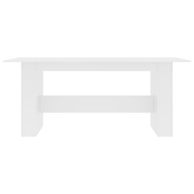 vidaXL Dining Table White 70.9"x35.4"x29.9" Engineered Wood