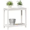 vidaXL Potting Table White Solid pine wood 32.5 x 13.8 x 29.5 in