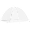 vidaXL Mosquito Net Mongolia with Doors 220 Mesh White 78.7x70.9x53.1"