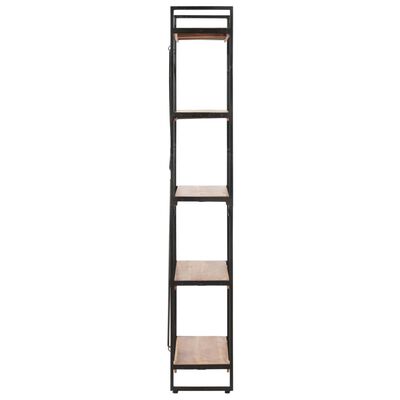 vidaXL 5-Tier Bookcase 23.6"x11.8"x70.9" Solid Acacia Wood