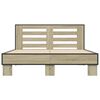 vidaXL Bed Frame Sonoma oak Engineered wood, metal Full Durable