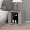 vidaXL Bedside Table Gray Sonoma Engineered Wood Medium Bedside Table