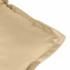 vidaXL Lowback Chair Cushion Set of 2 Melange Beige 100% Polyester