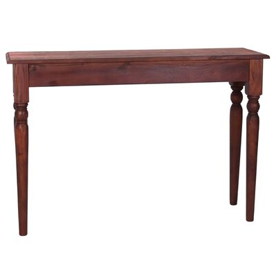 vidaXL Console Table Classical Brown 43.3"x11.8"x29.5" Solid Mahogany Wood