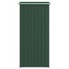 vidaXL Garden Shed Green Galvanized Steel Large Garden Shed