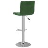 vidaXL Bar Stool Set of 2 Dark Green
