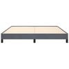 vidaXL Bed Frame Dark Gray Velvet, Plywood, Engineered Wood
