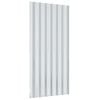 vidaXL Roof Panels 12 pcs Galvanized Steel Silver 31.5"x14.2"