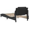 vidaXL Bed Frame with LED without Mattress "Zadar" Black 39.4"x79.9"