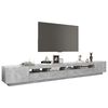 vidaXL TV Cabinet Concrete gray Engineered wood Large TV Cabinet