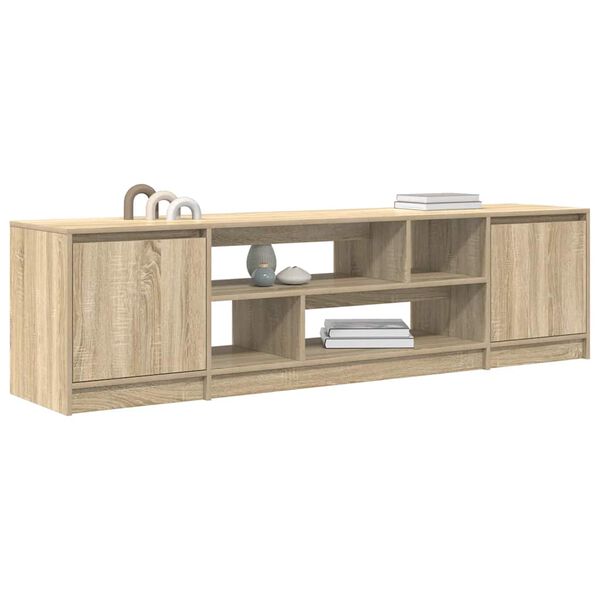 vidaXL TV Cabinet Sonoma oak Engineered wood Large TV Cabinet