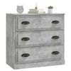 vidaXL Sideboard Concrete Grey Engineered wood 27.6 in x 14.0 in x 26.6 in