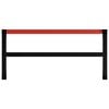 vidaXL Metal Frame Black and Red Metal with powder-coating Large