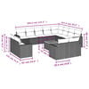 vidaXL Garden Sofa Set Grey