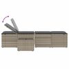vidaXL Sun Lounger Light grey, Dark grey