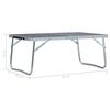 vidaXL Folding Camping Table Grey Aluminium 23.6x15.7"