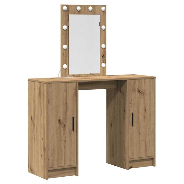 vidaXL Dressing Table Brown 40.16 x 12.99 x 53.15 in Engineered Wood