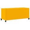 vidaXL TV Cabinet Mustard Yellow Cold-rolled Steel 39.6 x 15.4 x 17.1 in