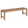 vidaXL Patio Bench with Anthracite Cushion 59.1" Solid Teak Wood