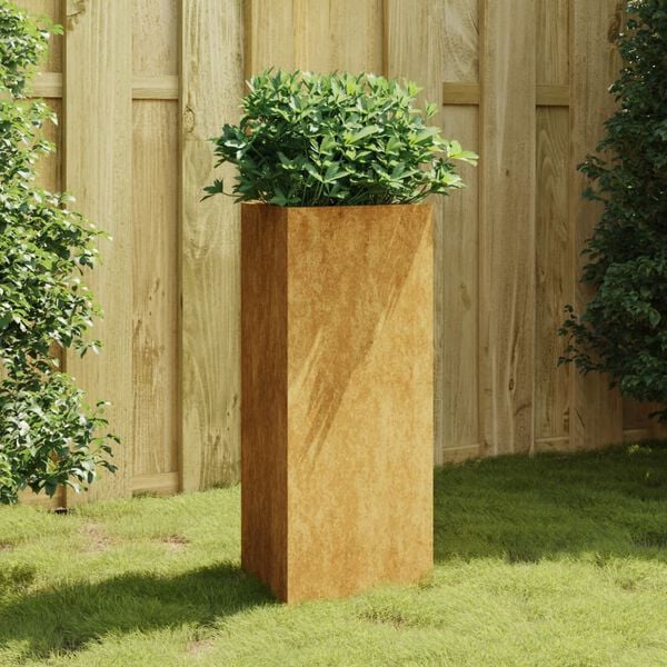vidaXL Garden Planter Brown Corten Steel Medium Durable Garden Planter