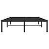 vidaXL Metal Bed Frame without Mattress Black 47.2"x74.8"