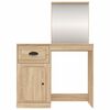 vidaXL Dressing Table Sonoma Oak Engineered wood, acrylic