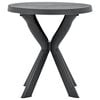 vidaXL Garden Table Anthracite Plastic Small Durable Bistro Table